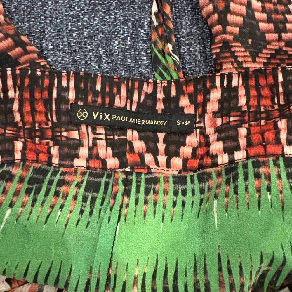 Vix Paula Hermanny Mabel Print Silk Paje Gui Pant - Picture 3 of 5
